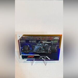2023 Topps Chrome Purple : George Russell # 105 Mercedes-AMG F1 Trading Card